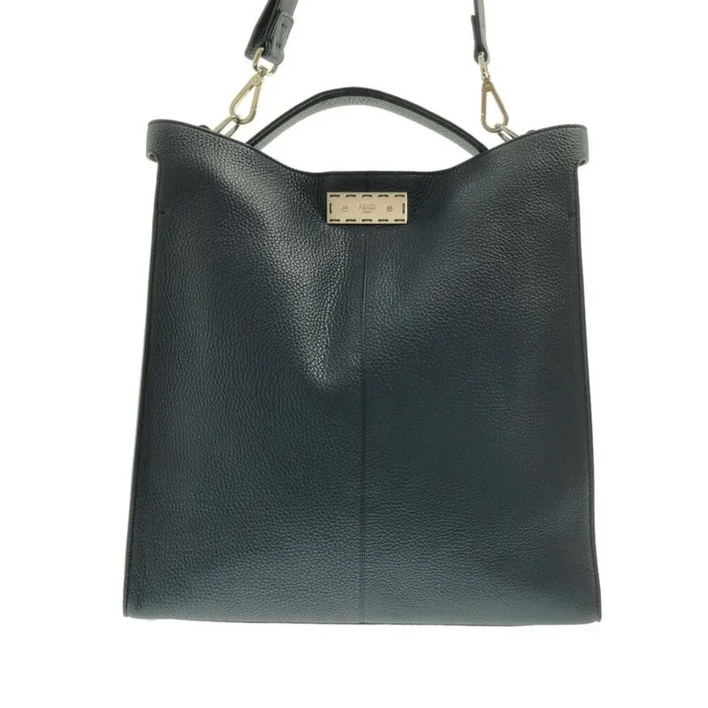 Fendi 2-Way Peekaboo Xlite Fit Bag Navy